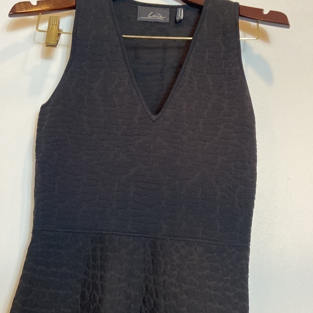 Line Black Knit Dress - Picture 2 of 8